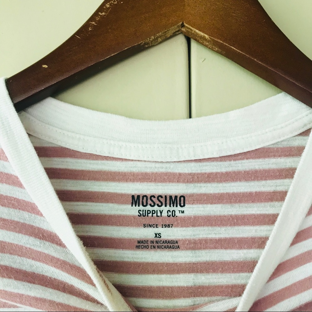 Mossimo Supply Co stripped ss shirt XS - Picture 3 of 3